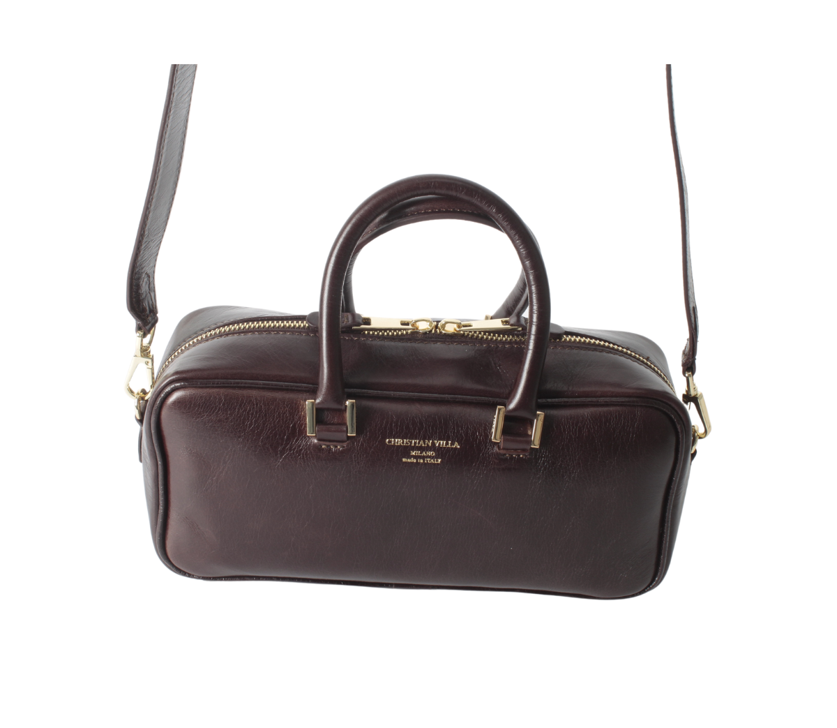 Jenny Medium Mahogany – Essential elegance in Athene leather