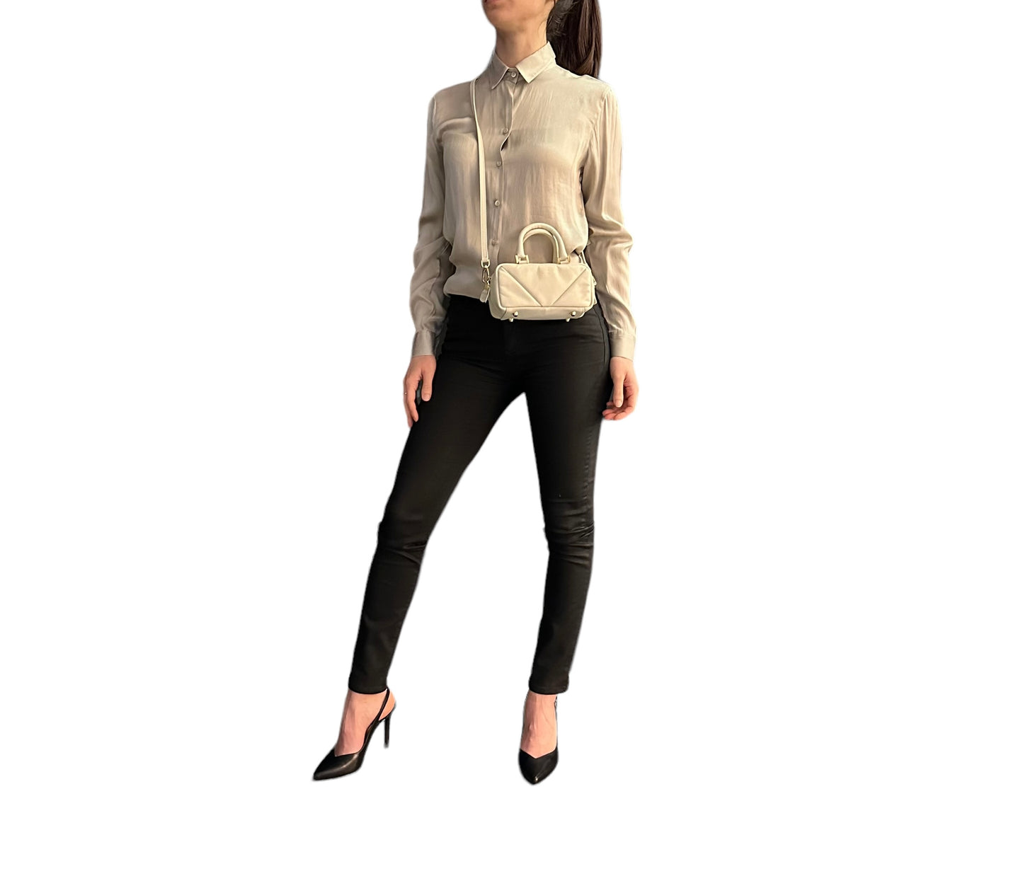 Jayla Mini White – Design geometrico e stile contemporaneo