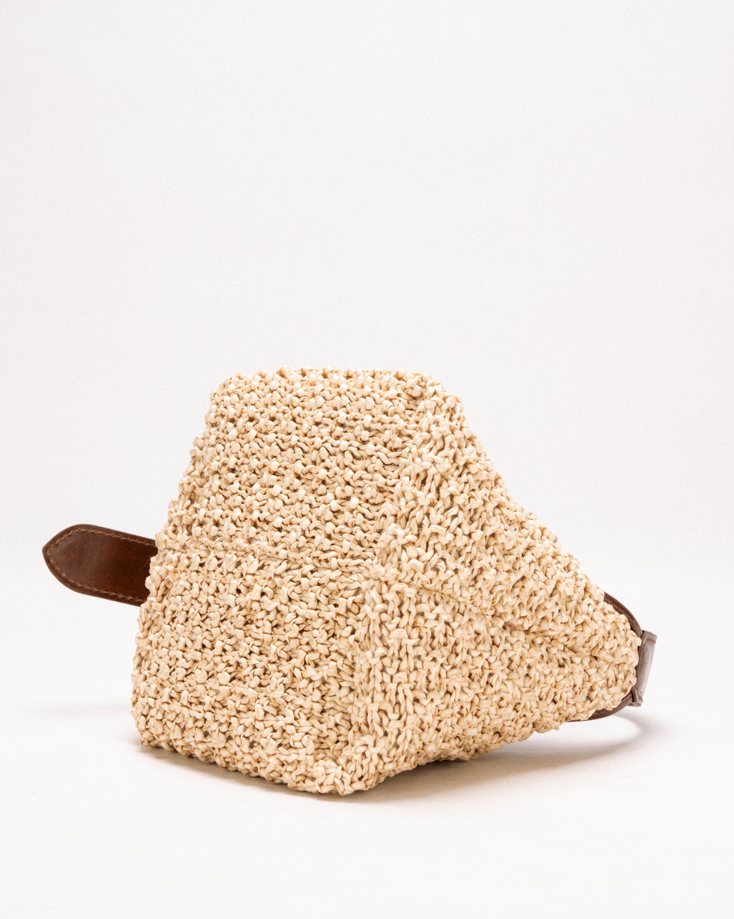 [Novità] Alma Mini Marrone Naturale - Borsa in Paglia Macramè