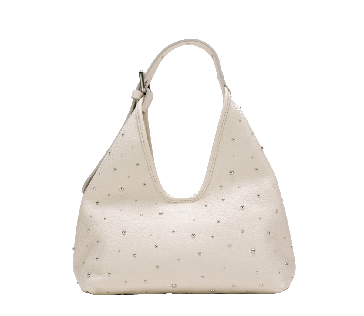 【新作】アルマ スモール ホワイトスタッズ - モダンでエレガントな軽量レザーバッグ