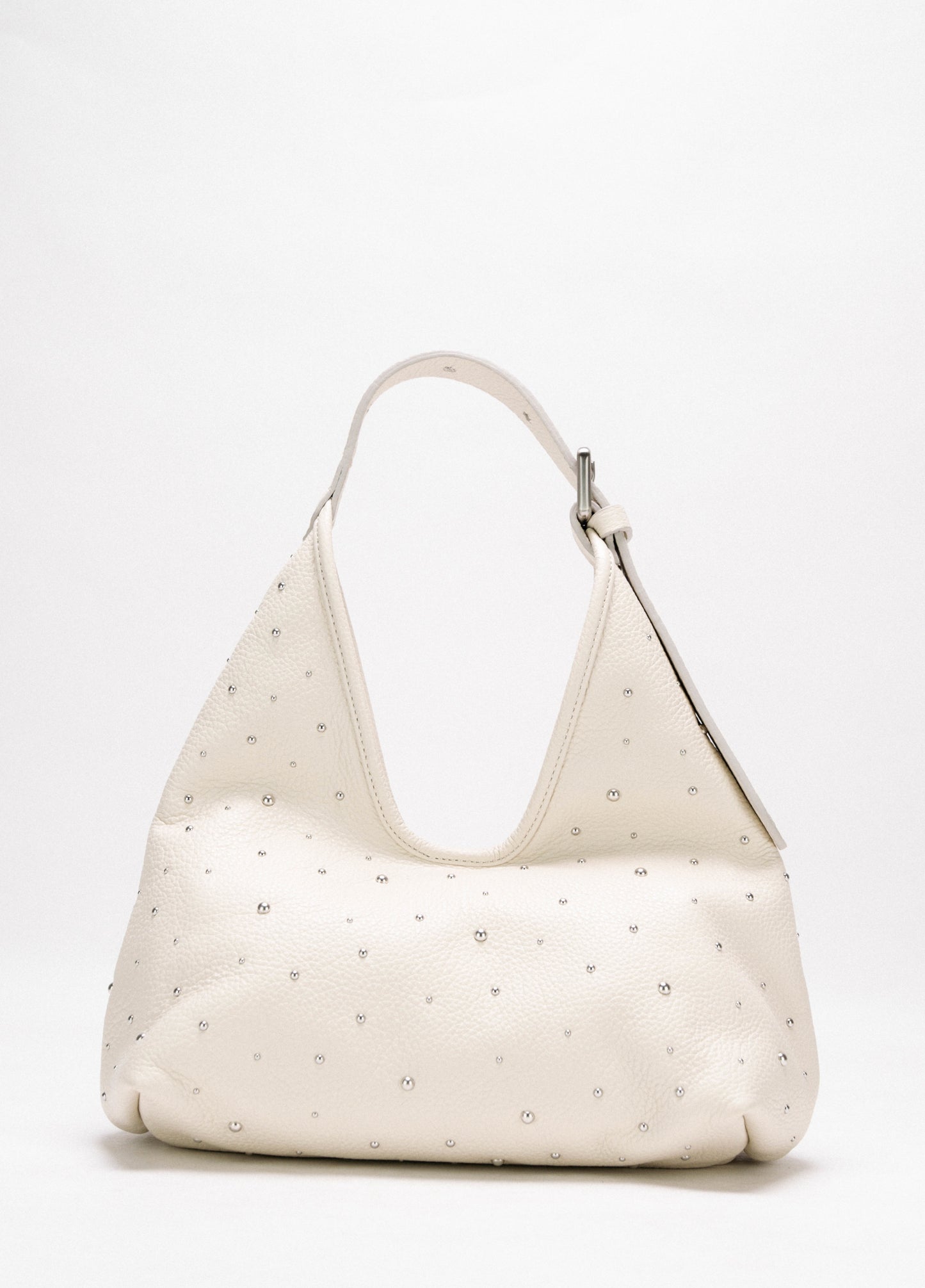 【新作】アルマ スモール ホワイトスタッズ - モダンでエレガントな軽量レザーバッグ