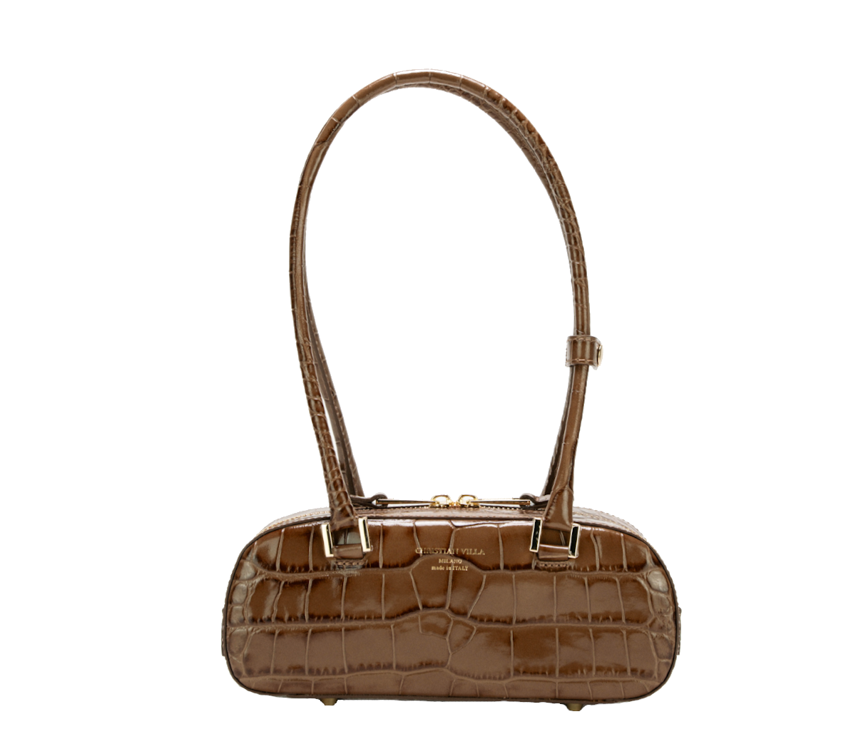 [Nuova] Anais Small Brown – Borsa elegante in pelle effetto cocco per l’uso quotidiano