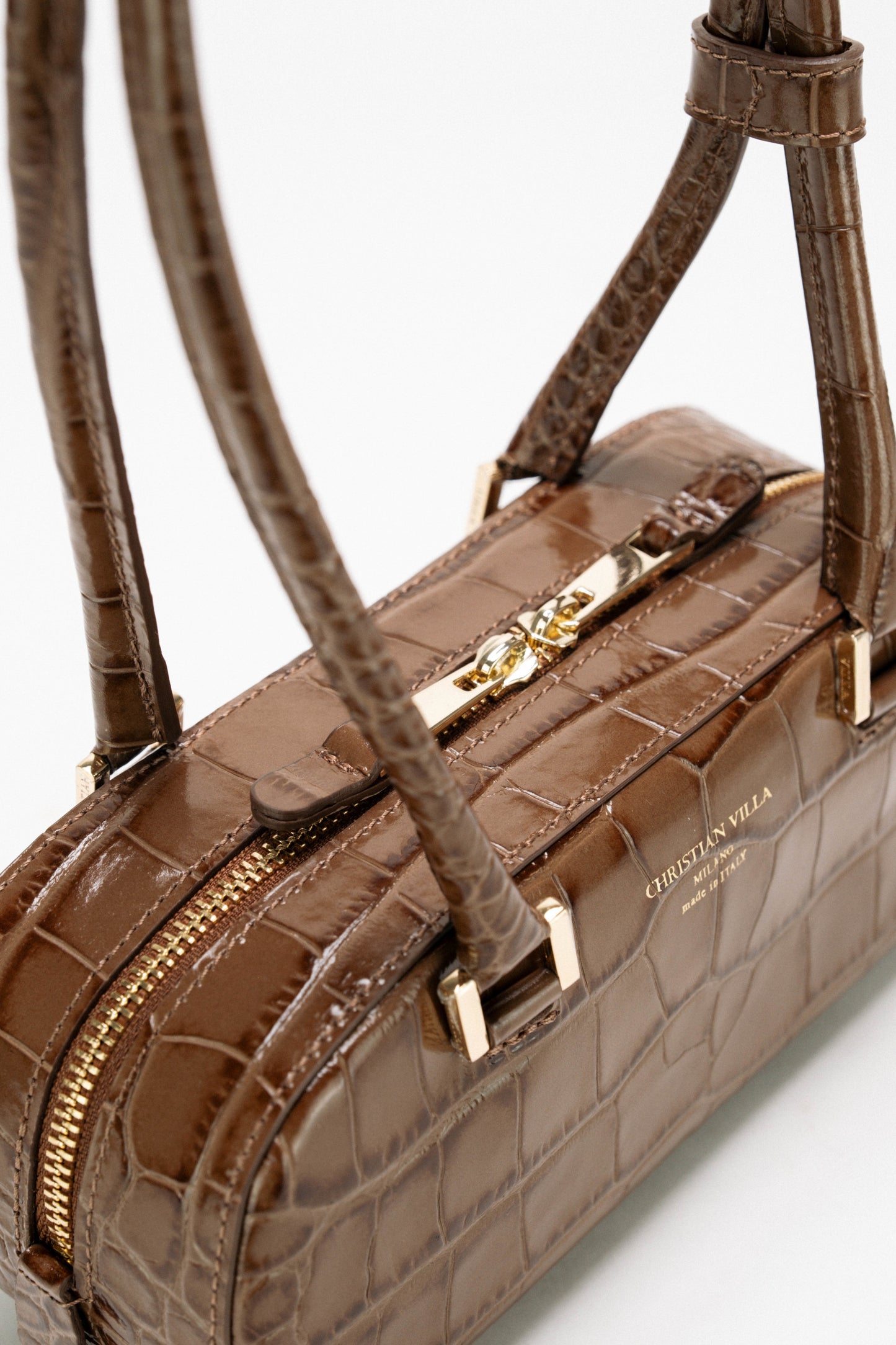 [Nuova] Anais Small Brown – Borsa elegante in pelle effetto cocco per l’uso quotidiano