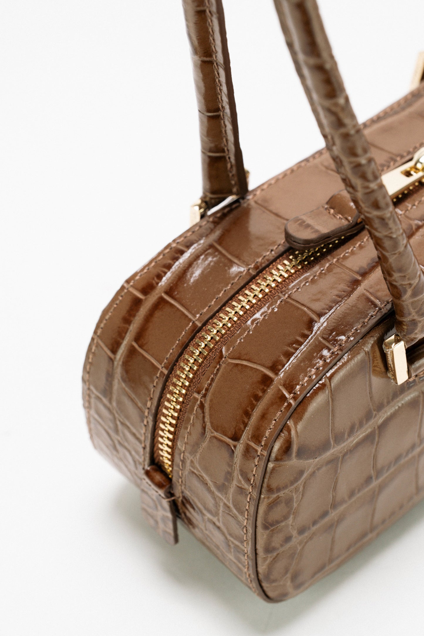 [Nuova] Anais Small Brown – Borsa elegante in pelle effetto cocco per l’uso quotidiano