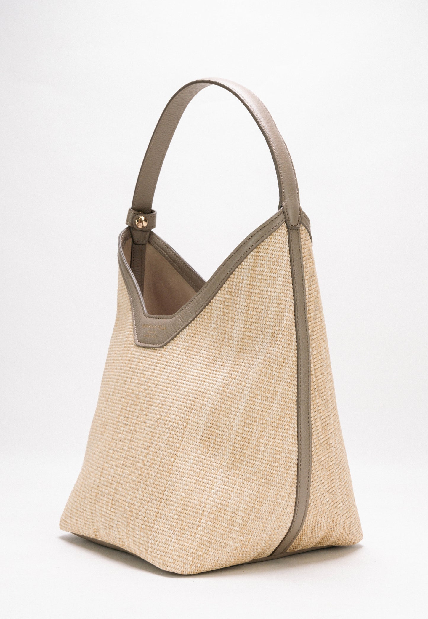 [Novità] Silvya Large Natural Grey - Borsa in rafia macramè