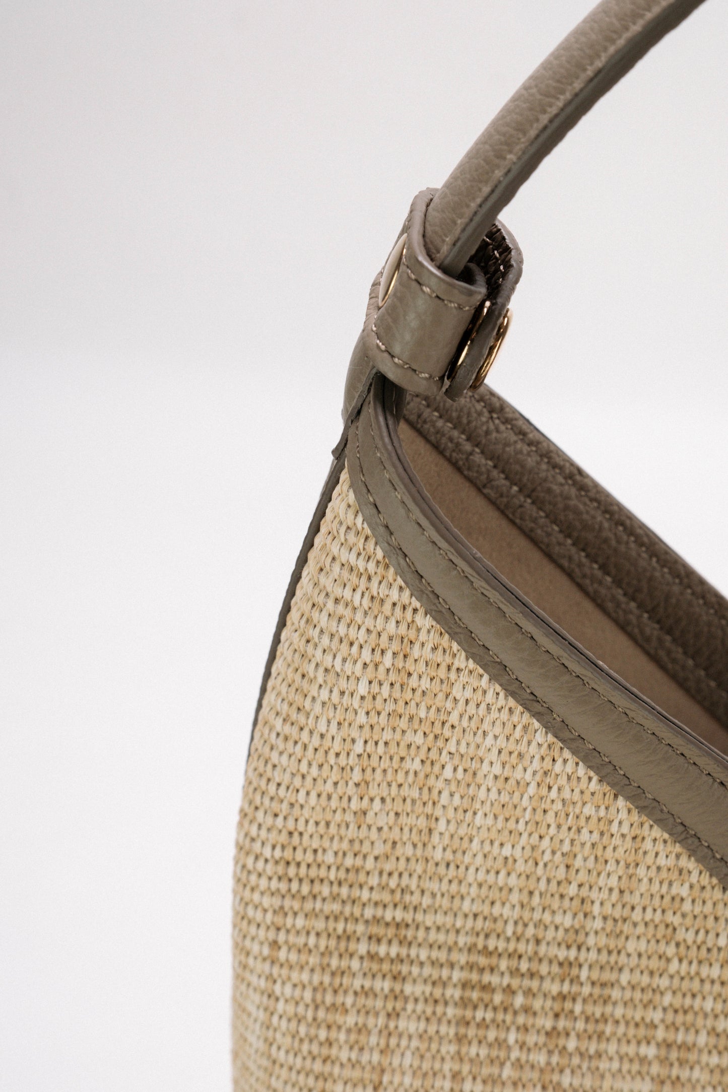 [Novità] Silvya Large Natural Grey - Borsa in rafia macramè