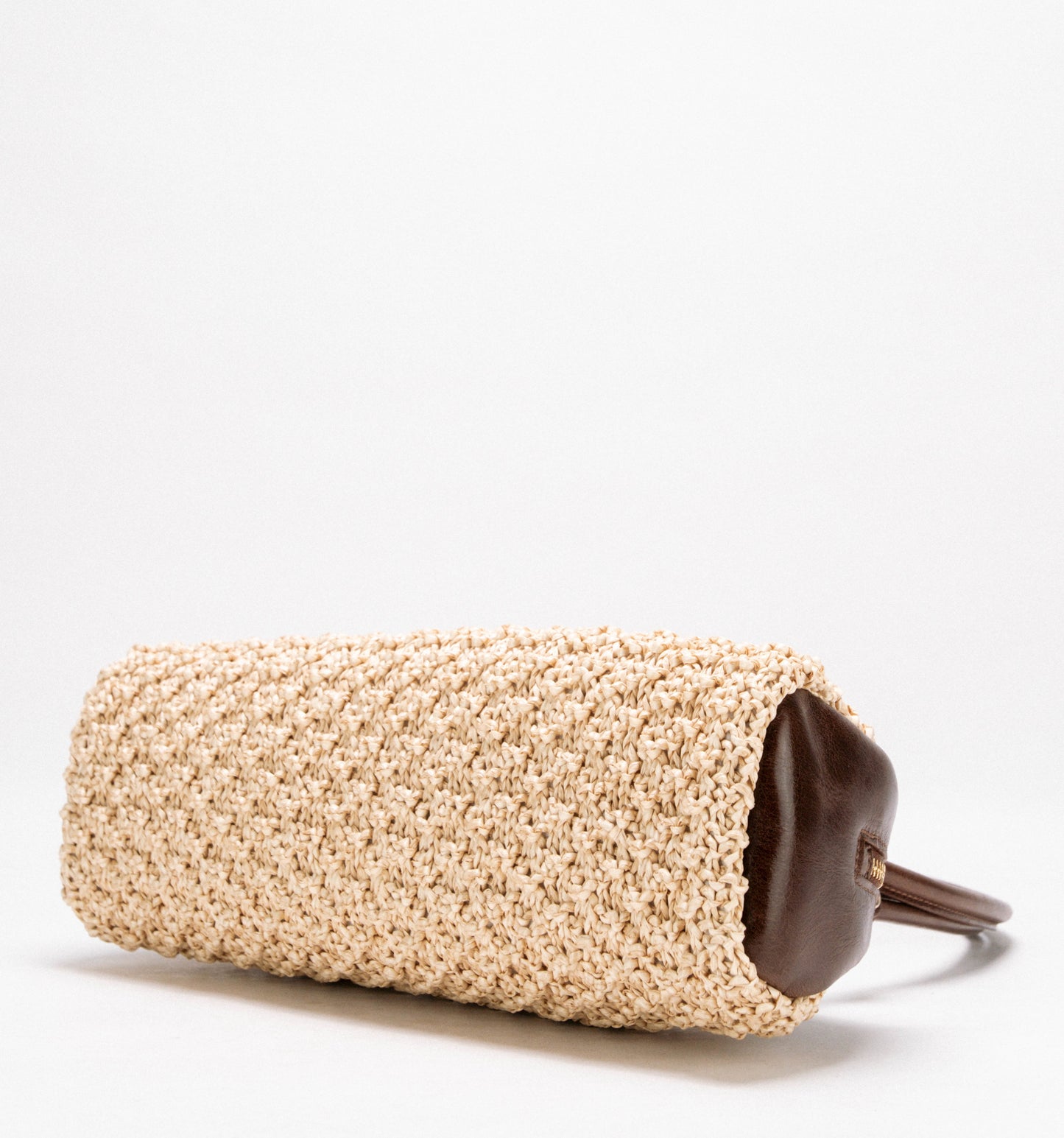 [Nuovo] Stacy Medium Natural Brown – Borsa in paglia macramè