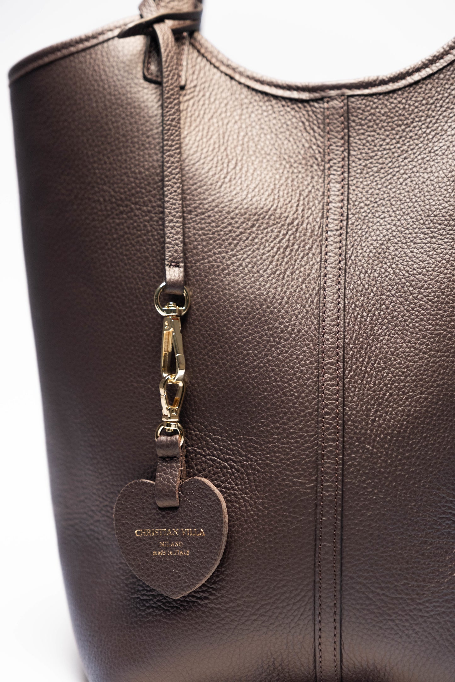 [New] Sara Large Natural Canvas & Brown Leather - Reversible Tote bag