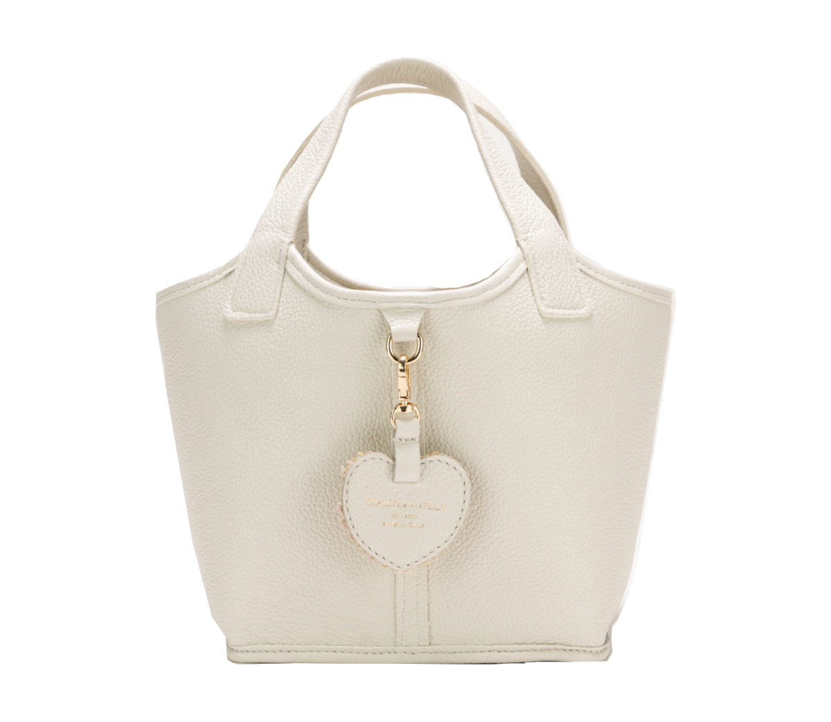 [Nuovo] Sara Small White & Natural - Borsa tote reversibile