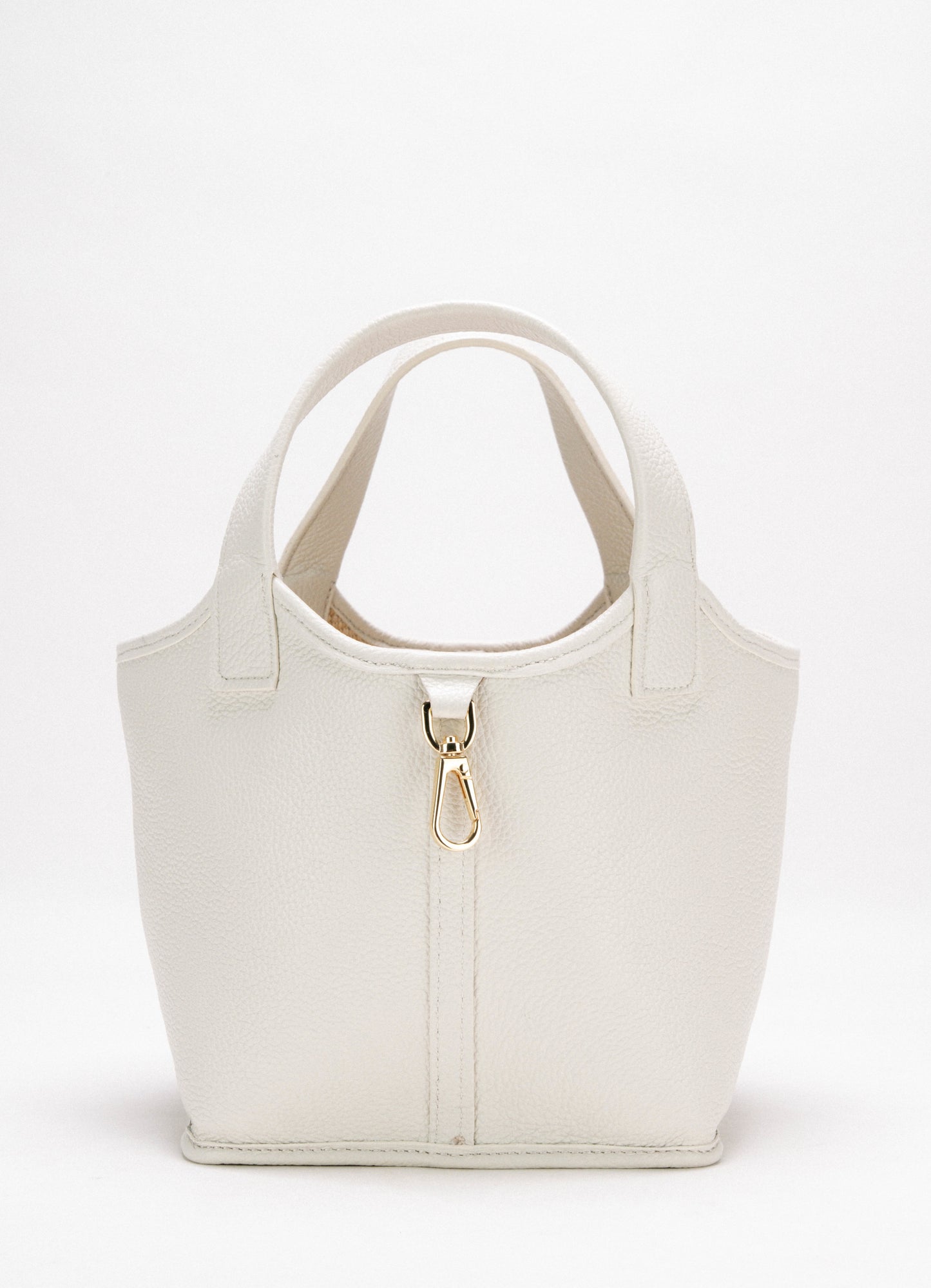 [Nuovo] Sara Small White & Natural - Borsa tote reversibile