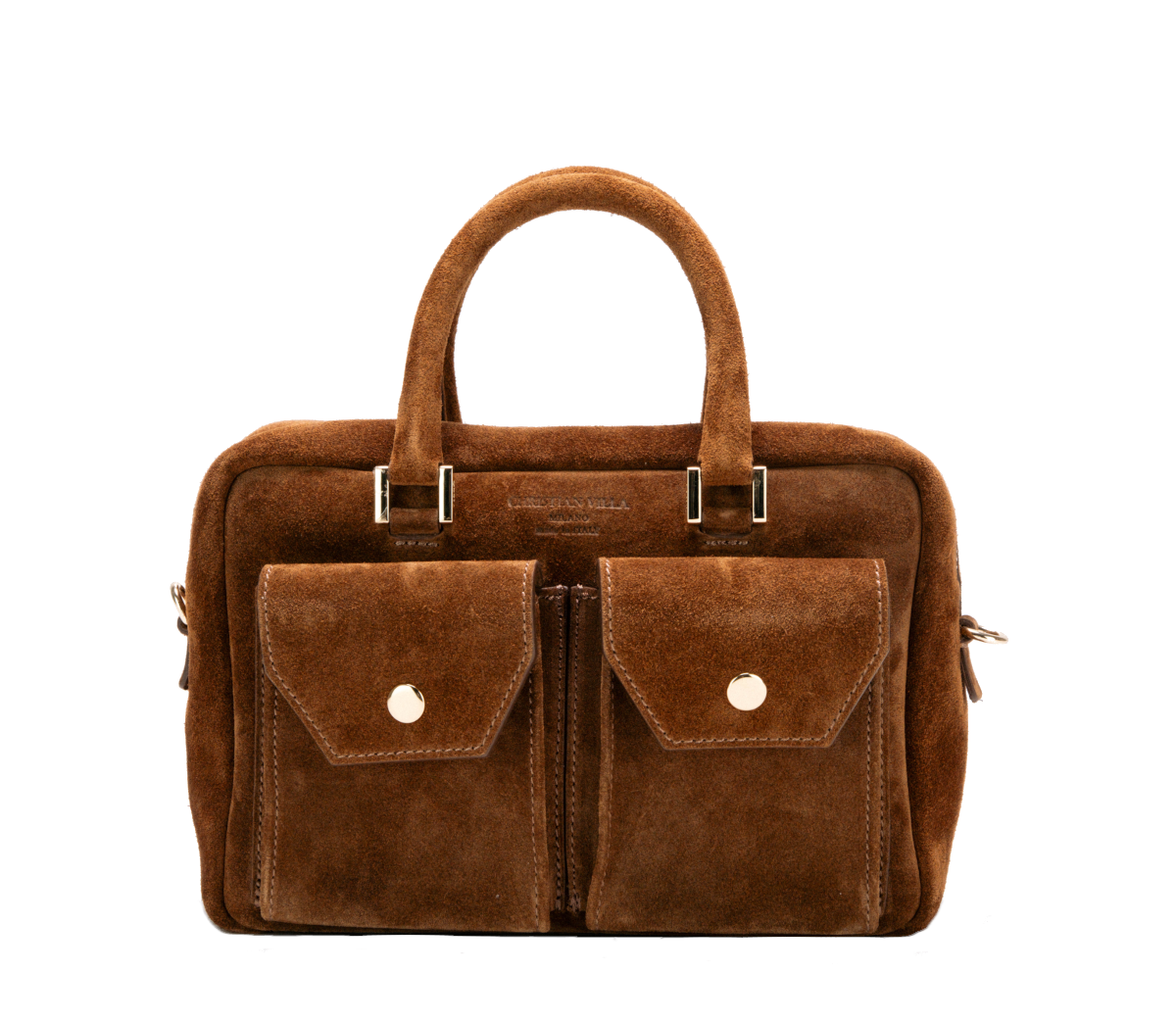 [Nuova] Sophie Media Cognac Suede – Borsa compatta in suede dal carattere raffinato