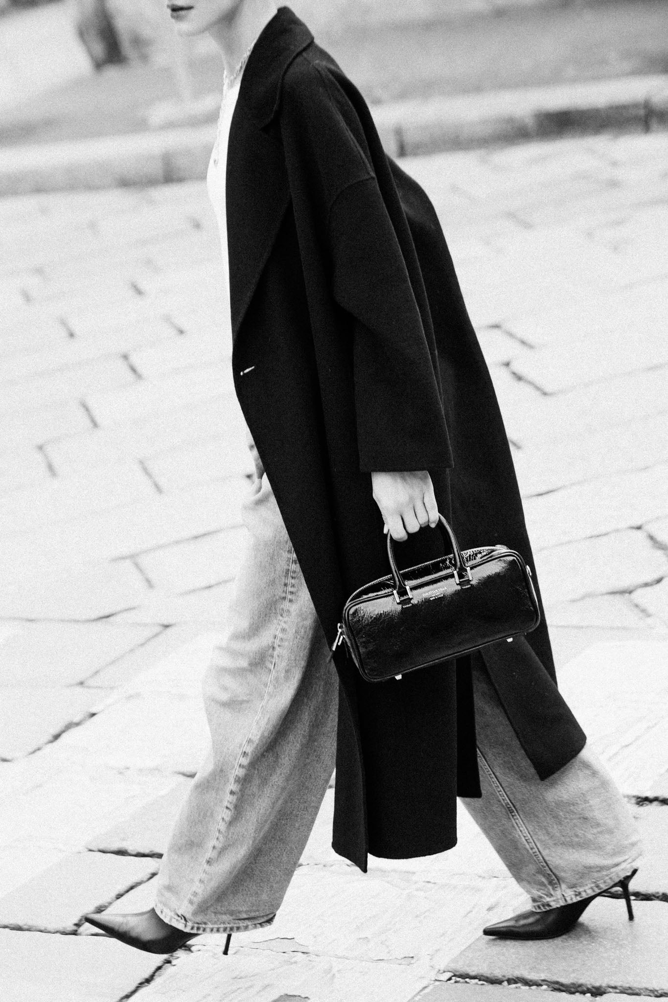Jenny Medium Graphite | Handmade Italian bag in Athene leather