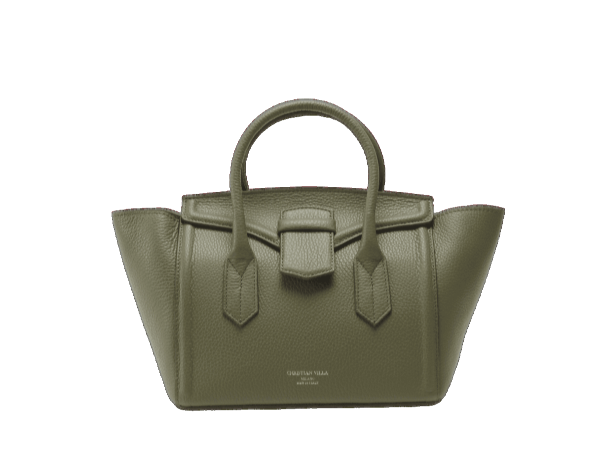 Serena Trapeze Bag Green Front