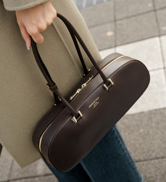 Anais Large Brown Hero Leather – Elegant Everyday Shoulder Bag