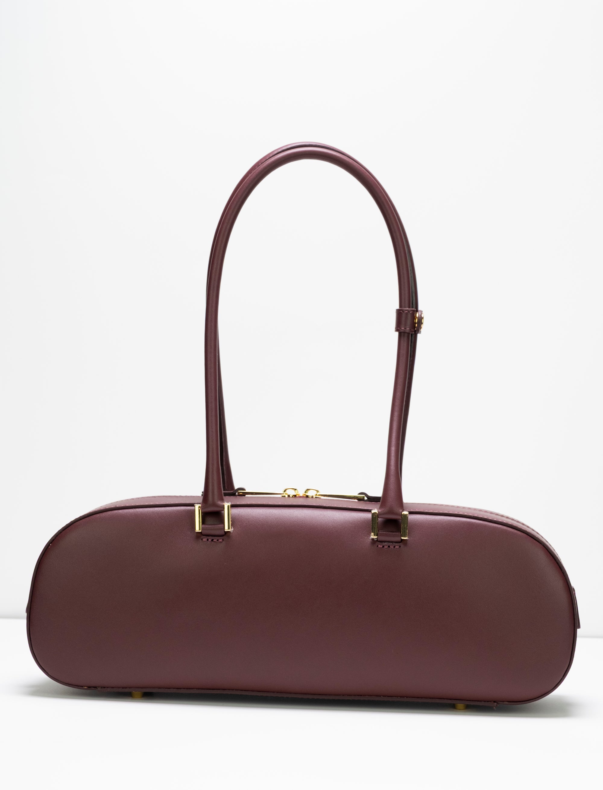 Anais Medium Burgundy Leather Shoulder Bag | Handmade in Italy